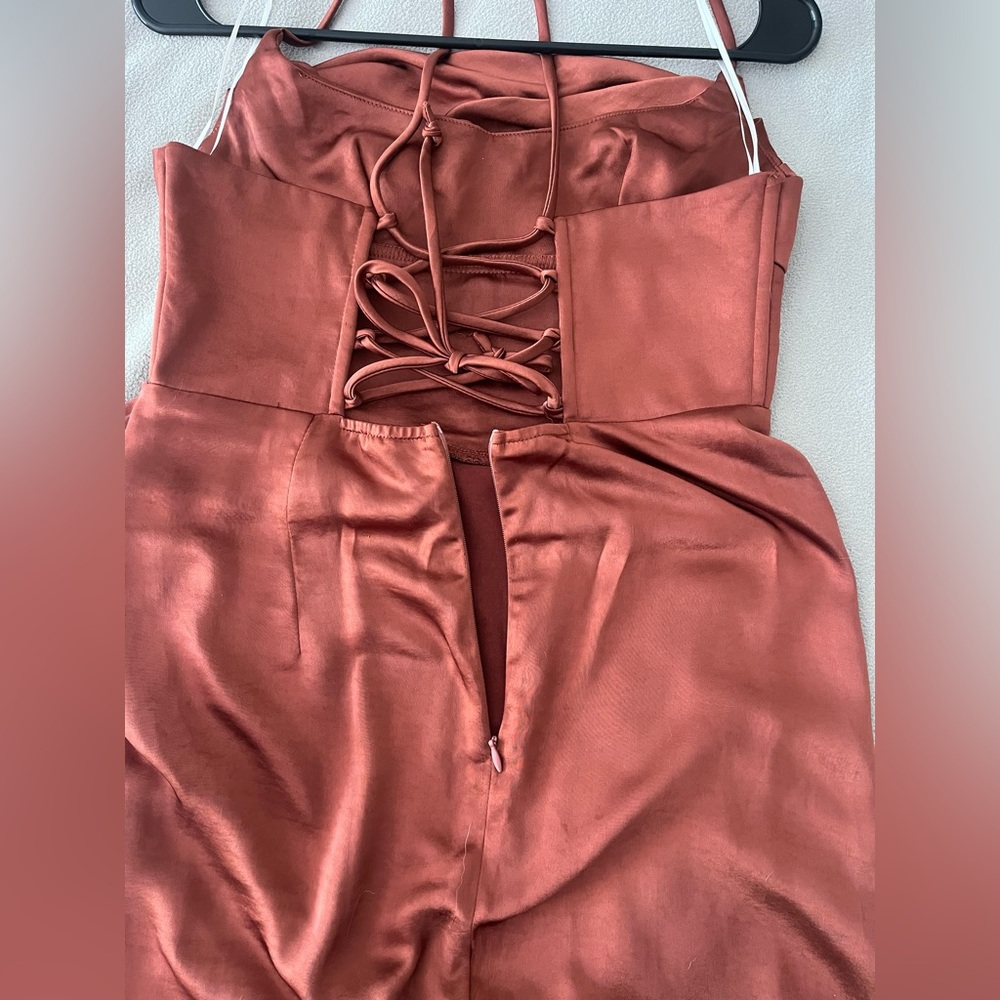 Hello Molly “My Fierce Love” satin midi dress - Picture 4 of 8